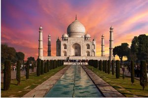 taj mahal pink